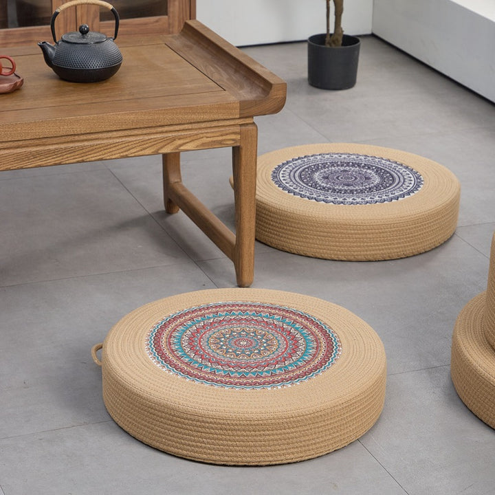 Beef Artificial Leather Pouf Bowlift