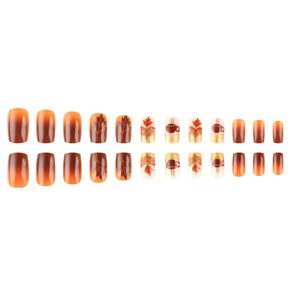 Autumn-Themed Nail Art Design Set Bowlift