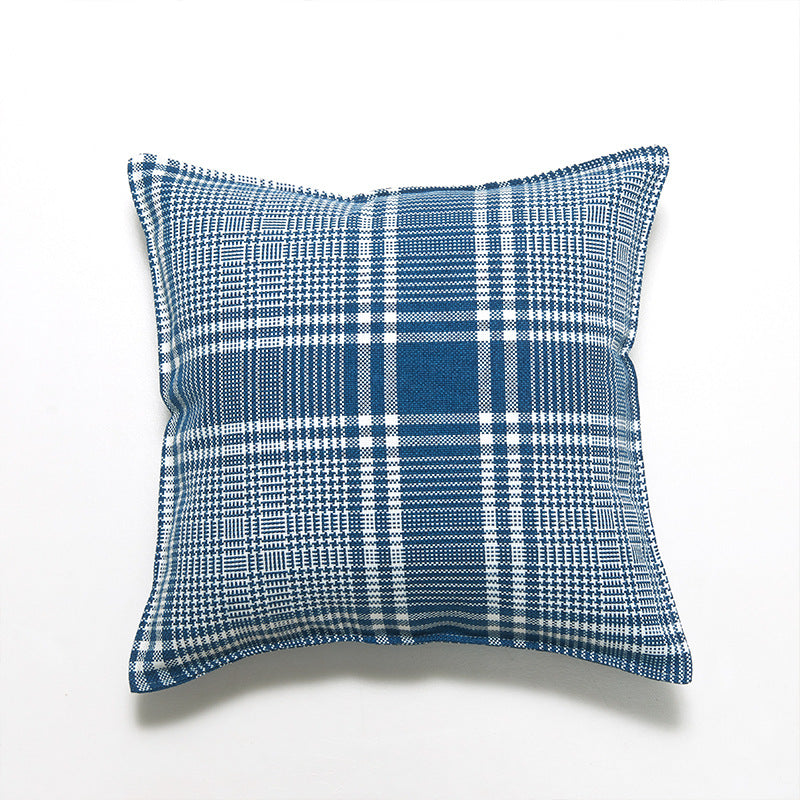 Checked Pattern Decorative Throw Pillow