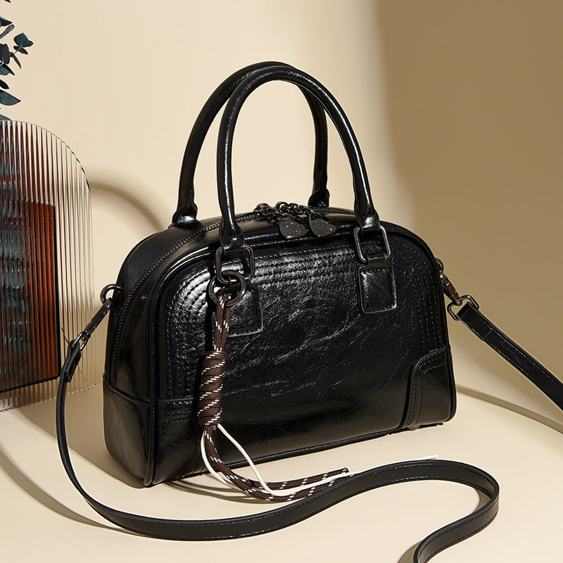 Elegant Structured Satchel Bowlift
