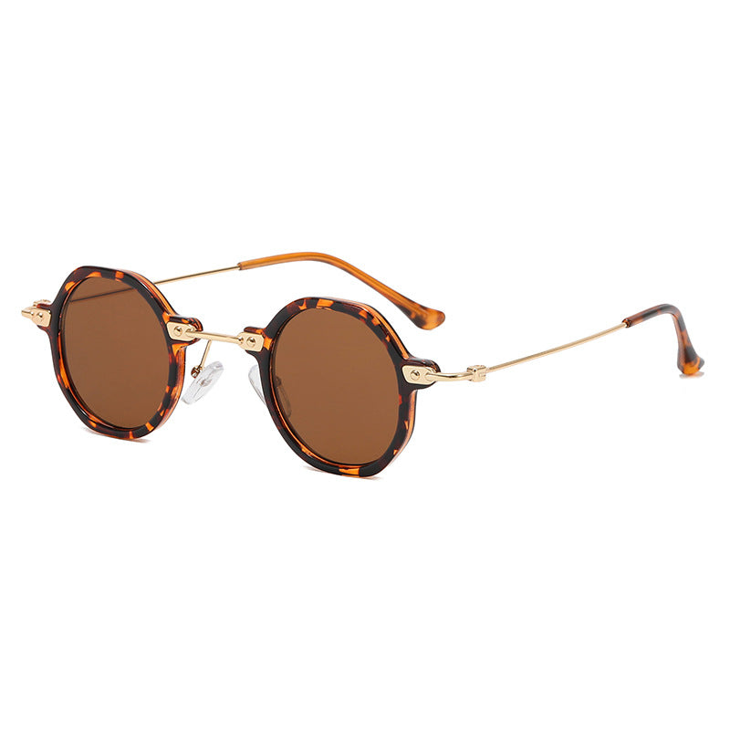Women's designer sunglasses with hexagonal frame and luxurious metal accents Bowlift