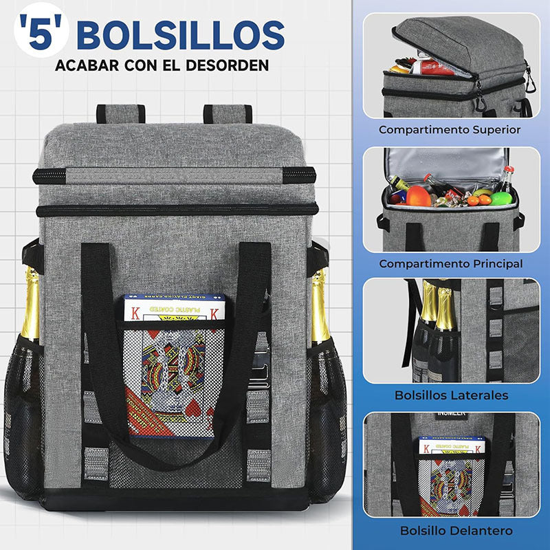 Women's Insulated Cooler Backpack with Generous Compartment Design Bowlift