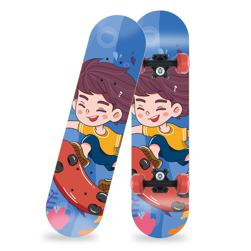 Cartoon-Inspired Mini Skateboard Bowlift
