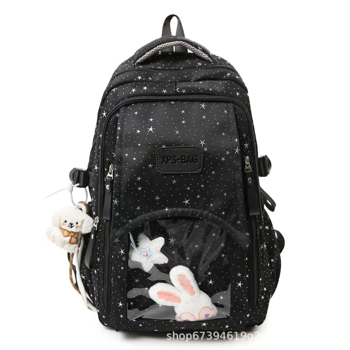 Whimsical Star-Patterned Backpack Bowlift
