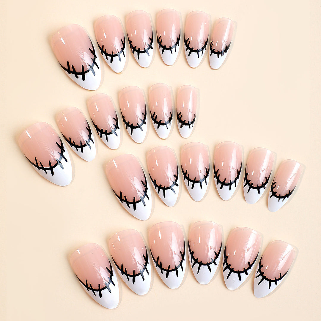 Creative nail art set with original sewing design Bowlift