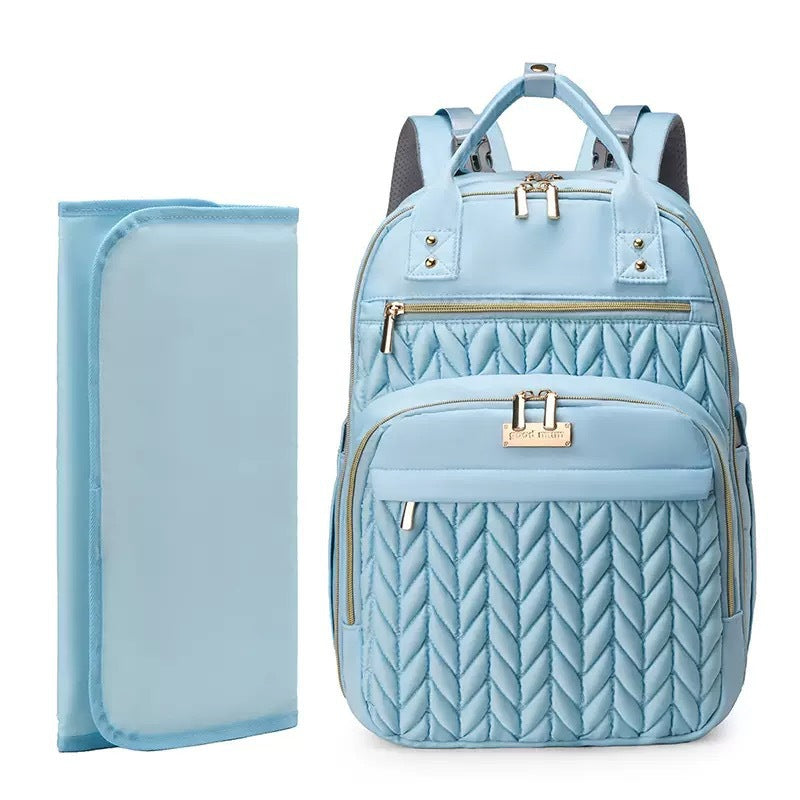 Elegant and Spacious Backpack with Textured Design Bowlift