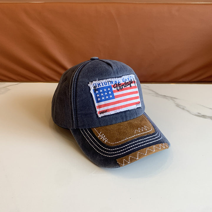Women's Vintage-Inspired Distressed Baseball Cap Bowlift