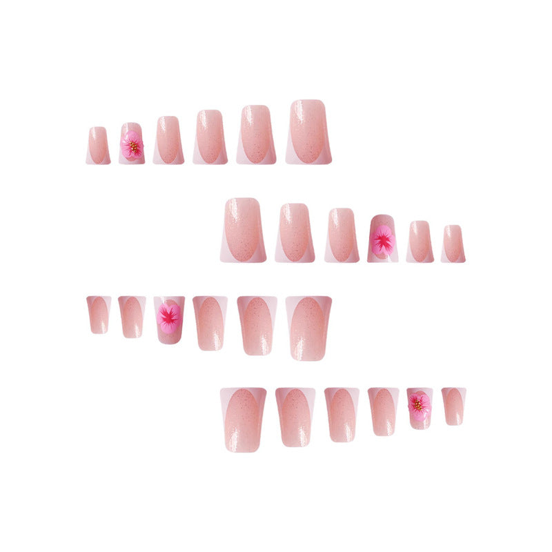 Floral Design Press-On Nails Bowlift