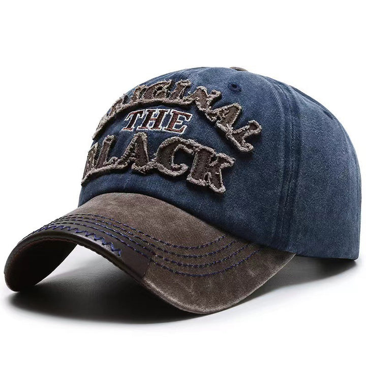 Men's Vintage-Inspired Distressed Cap Bowlift