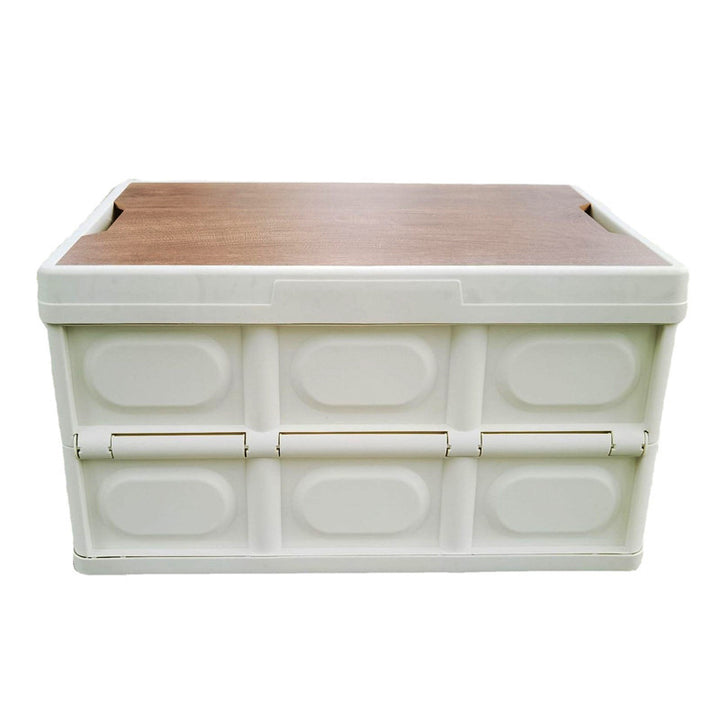 Storage box with wooden surface Bowlift