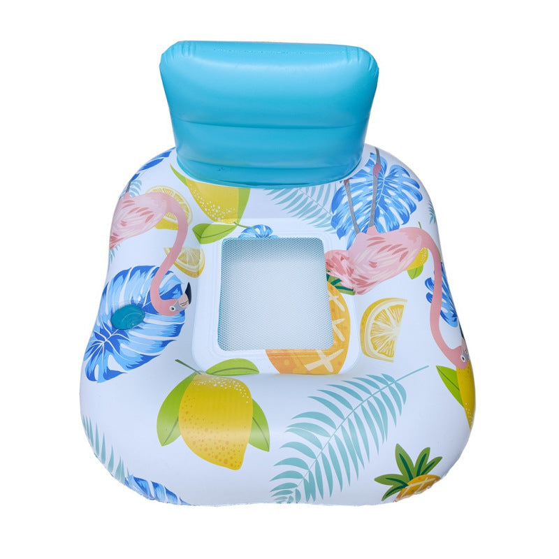 Women's Inflatable Comfort Pool Lounger with View Window Bowlift