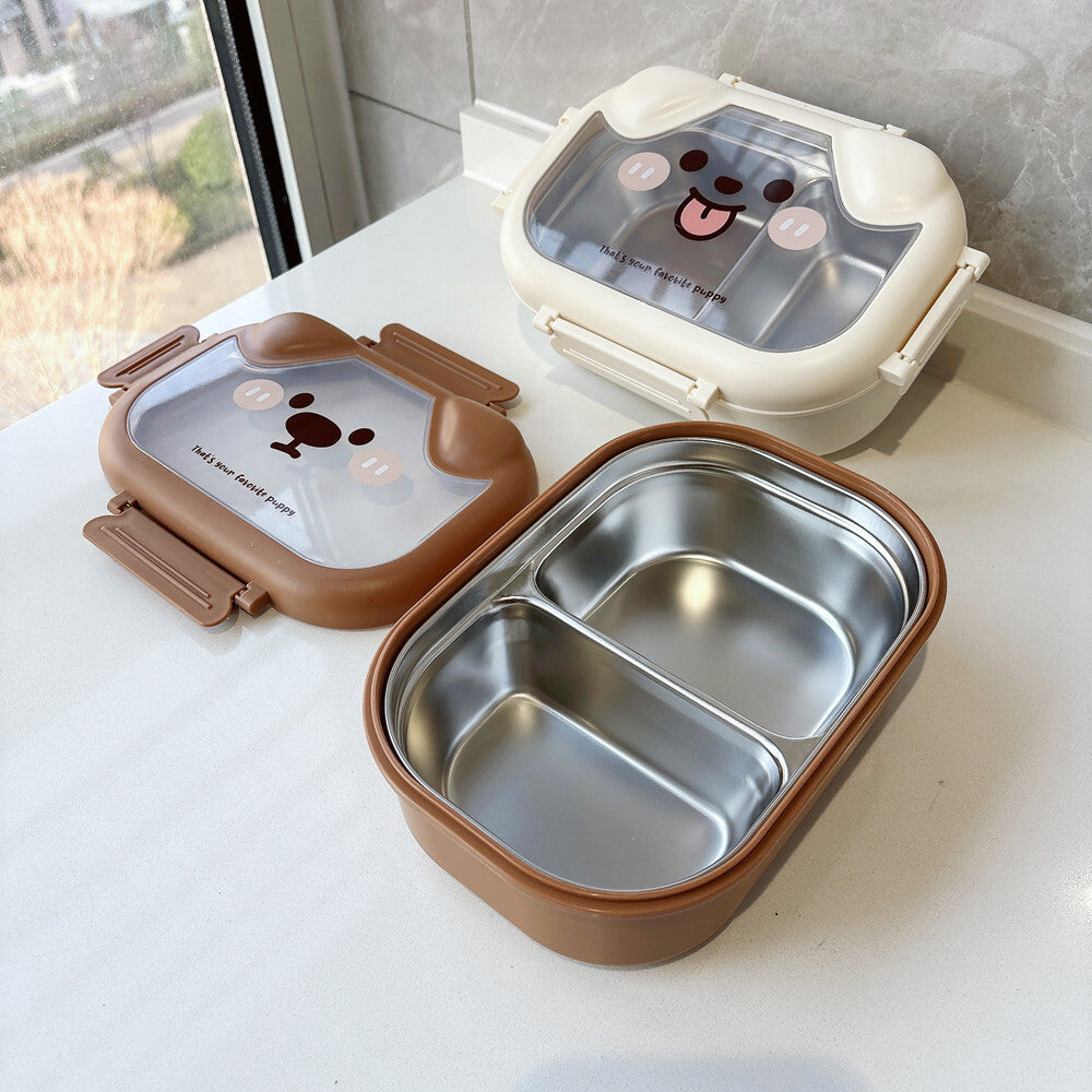 Playful Dog-Themed Bento Lunch Box