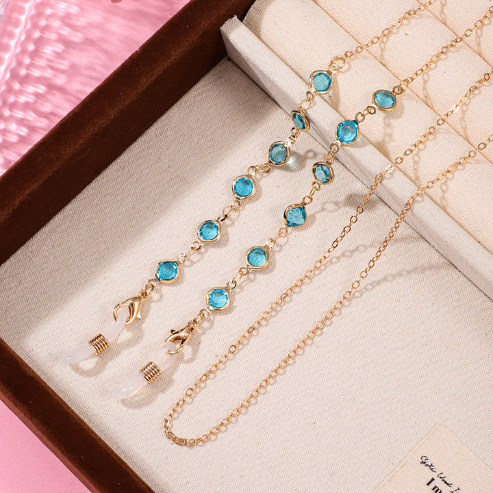 Artistic Beaded Eyewear Chain Bowlift