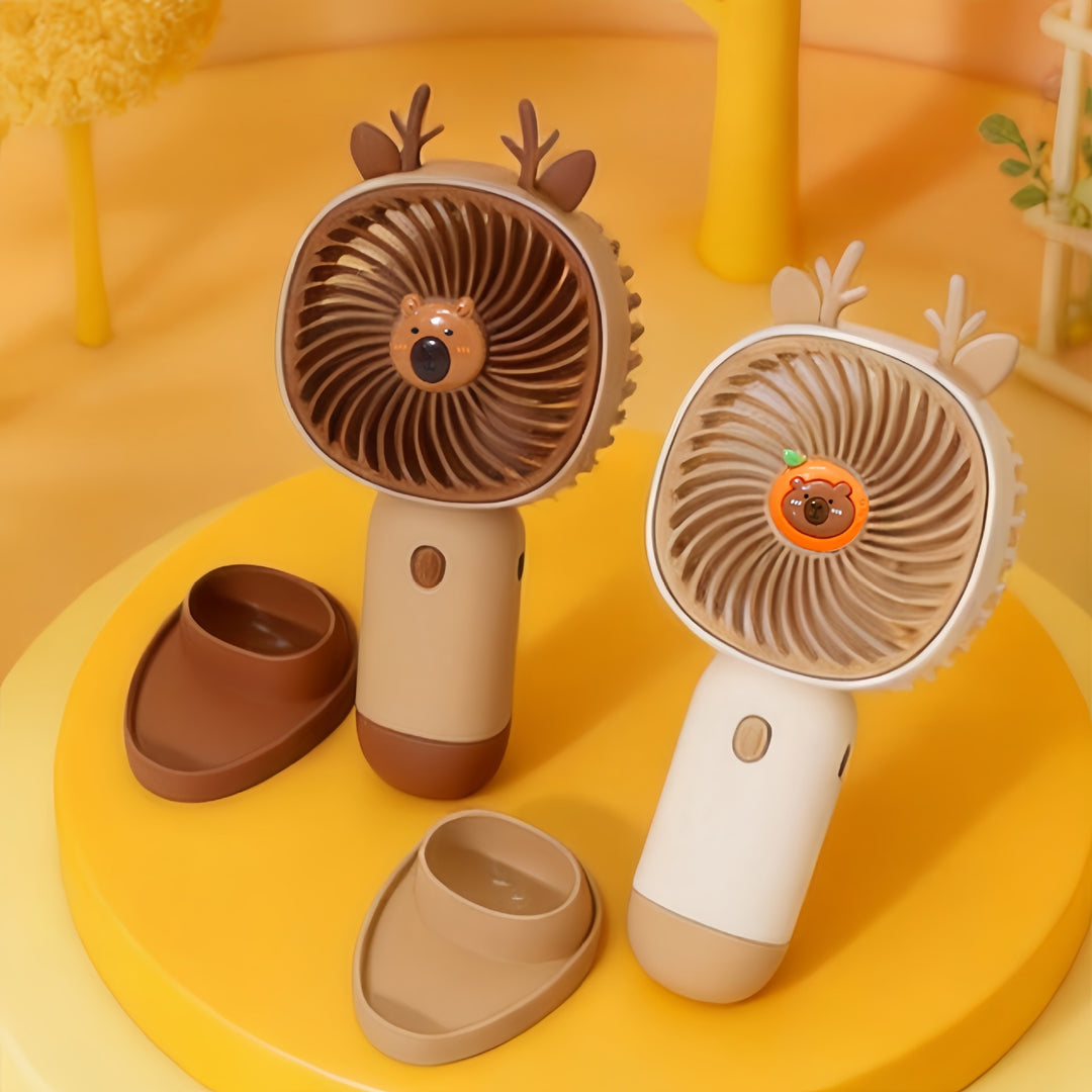 Women's Portable Hand Fan with Ergonomic Grip Design Bowlift