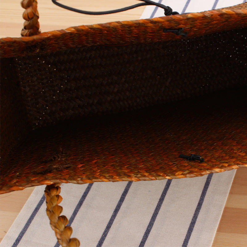 Hand-knotted tote bag made of natural wicker Bowlift