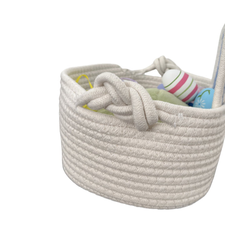 Ladies Playful Storage Basket with Bunny Ears Bowlift