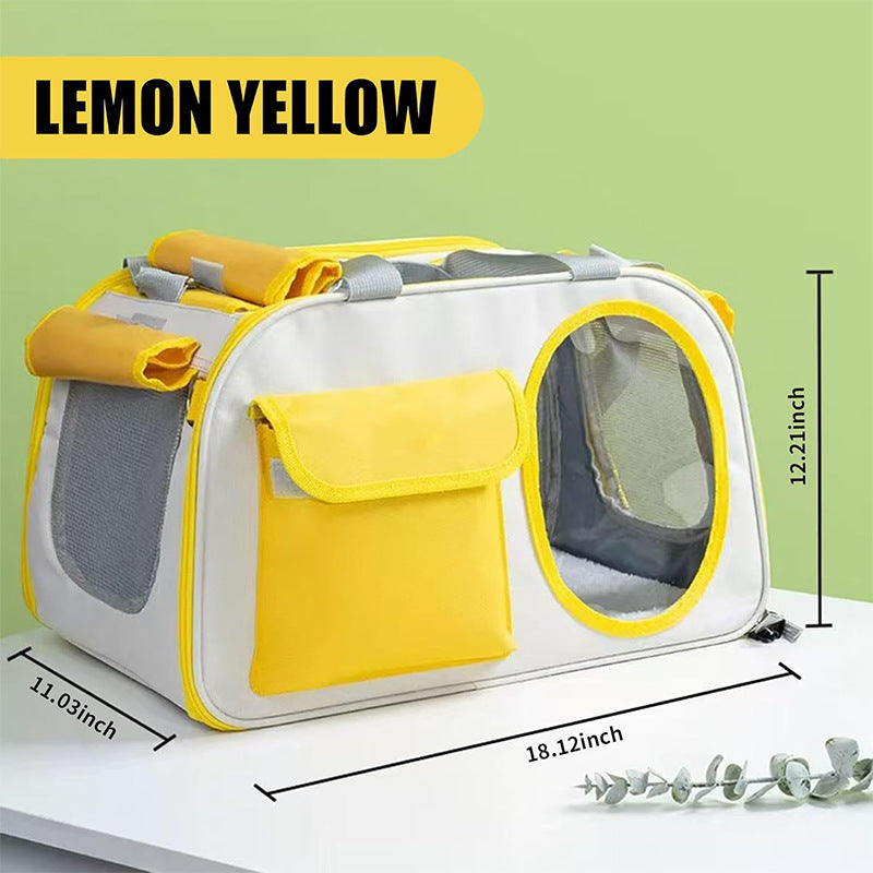 Pet carrier bag with breathable compartments Bowlift