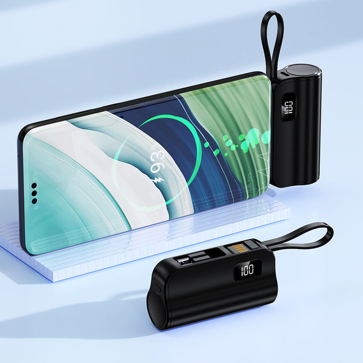 Mini Power bank with fast charging connection and versatile functions Bowlift