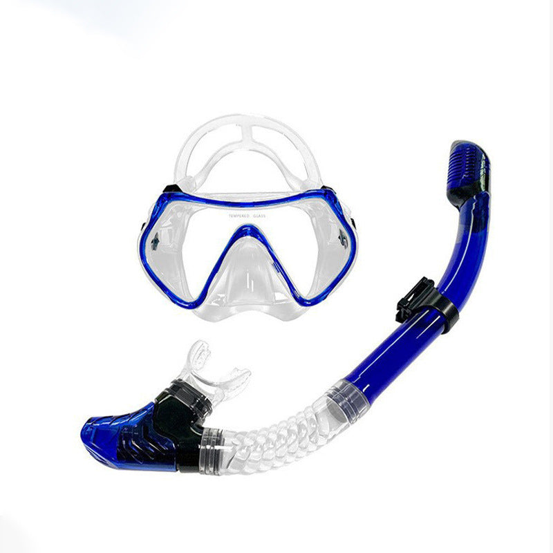 Snorkel mask with secure and comfortable mouthpiece Bowlift