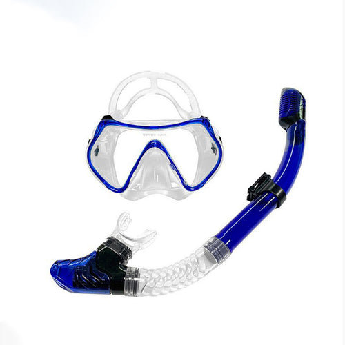 Snorkel mask with secure and comfortable mouthpiece Bowlift