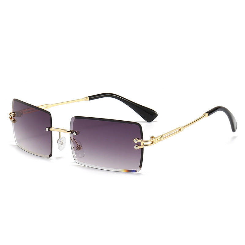 Women's fashionable rectangular sunglasses with gradient lenses Bowlift