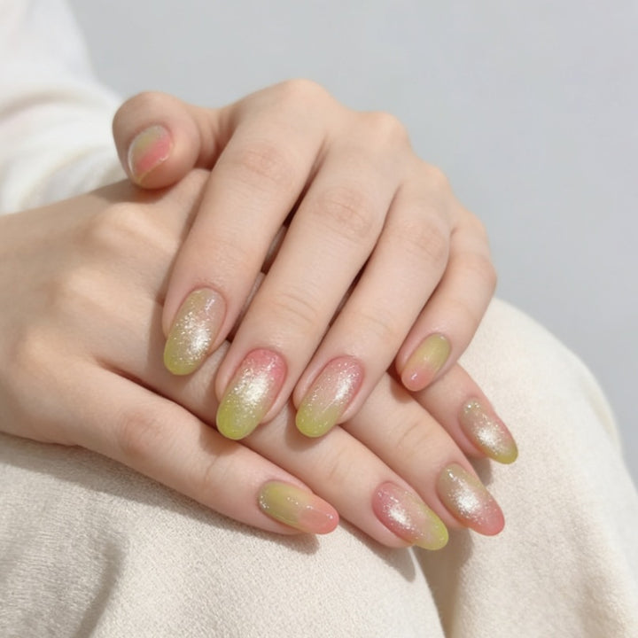 Ombré Glitter Press-On Nail Set Bowlift