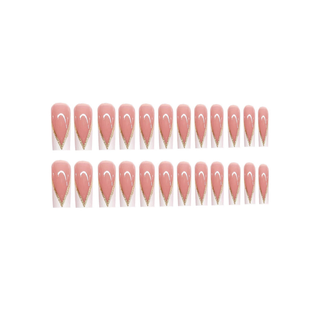 Decorative French Tip Nail Art Extensions Bowlift