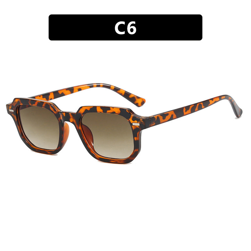Women's square sunglasses with stylish frame structure and UV protection Bowlift