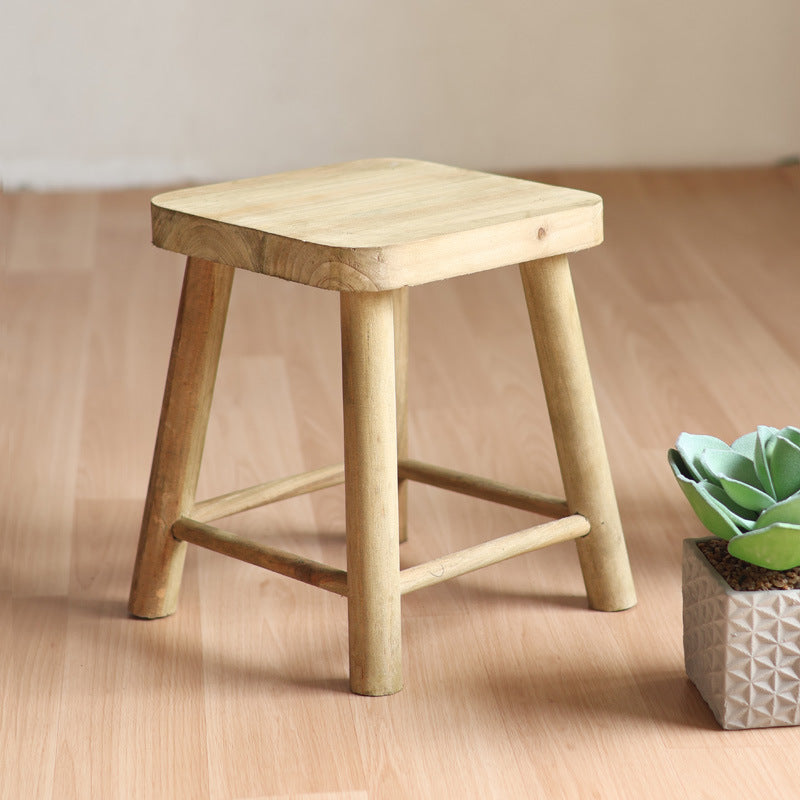 Handcrafted wooden stool Bowlift