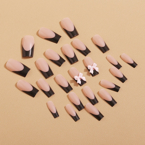 Artificial nail tips with bow design Bowlift