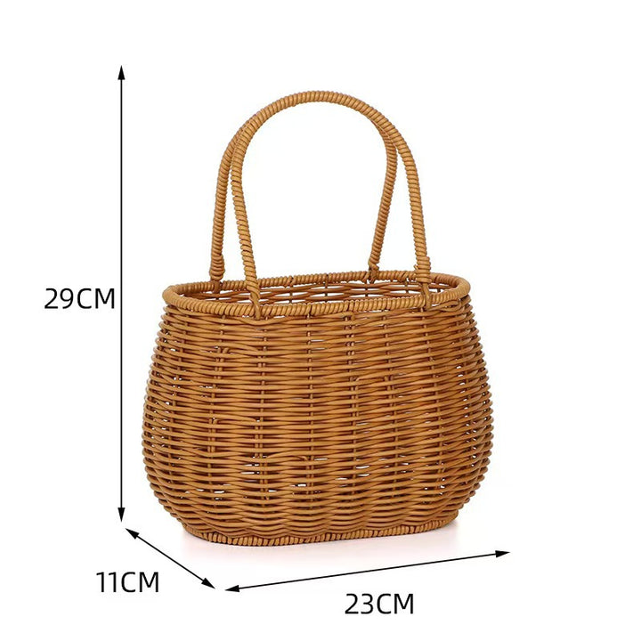 Woven Straw Tote Bowlift