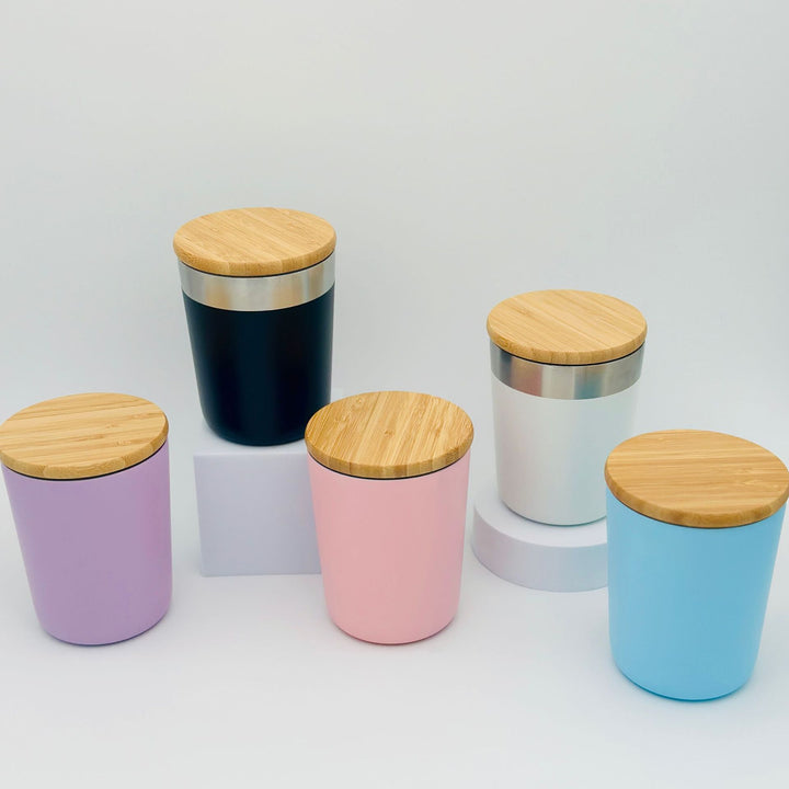 Ladies elegant sustainable insulated cup with bamboo lid Bowlift