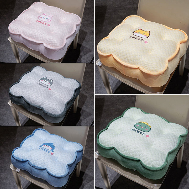 Plush comfort seat cushion with cute animal motif Bowlift