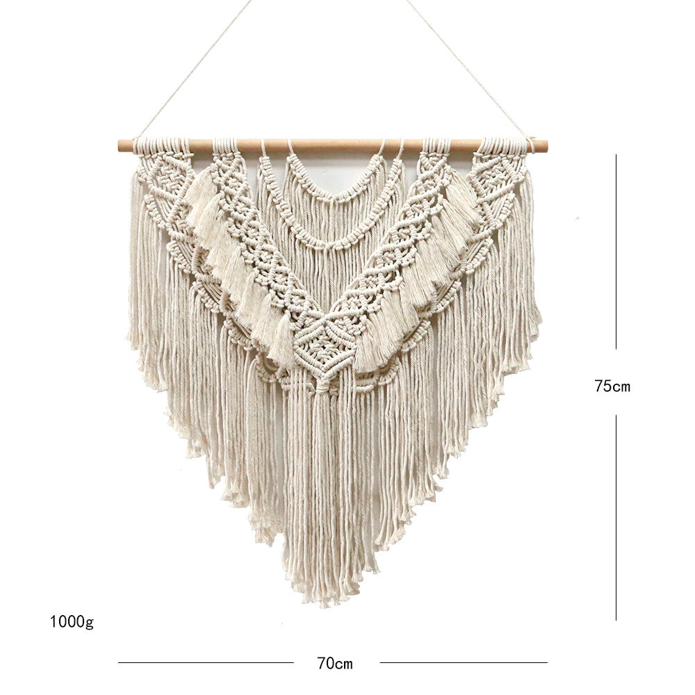 Artistically designed macrame wall hanging
