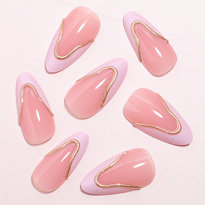 Elegant French Tip Nail Art Set Bowlift