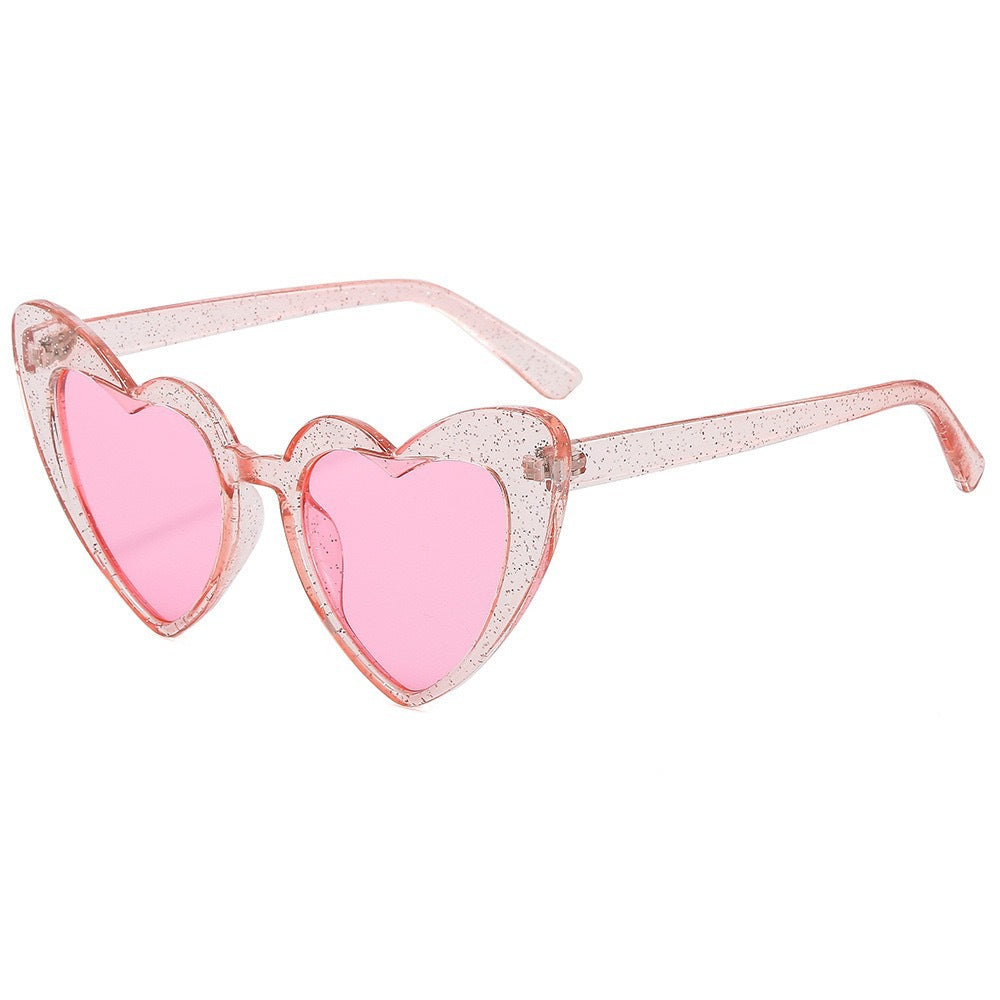 Heart-Shaped Retro Sunglasses Bowlift