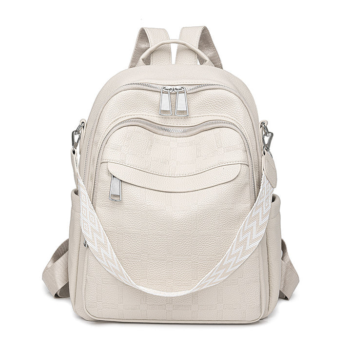 Versatile Textured Backpack with Multiple Compartts Bowlift