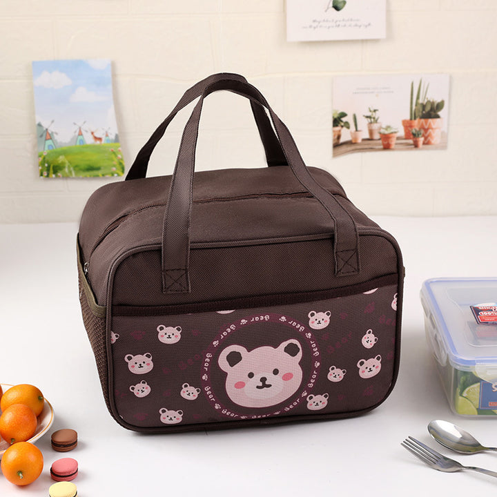 Insulated Kids' Lunch Bag with Cute Bear Design Bowlift