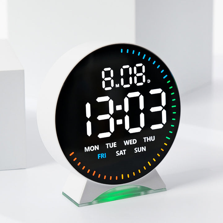Digital alarm clock with intelligent LED display and multifunctional features Bowlift