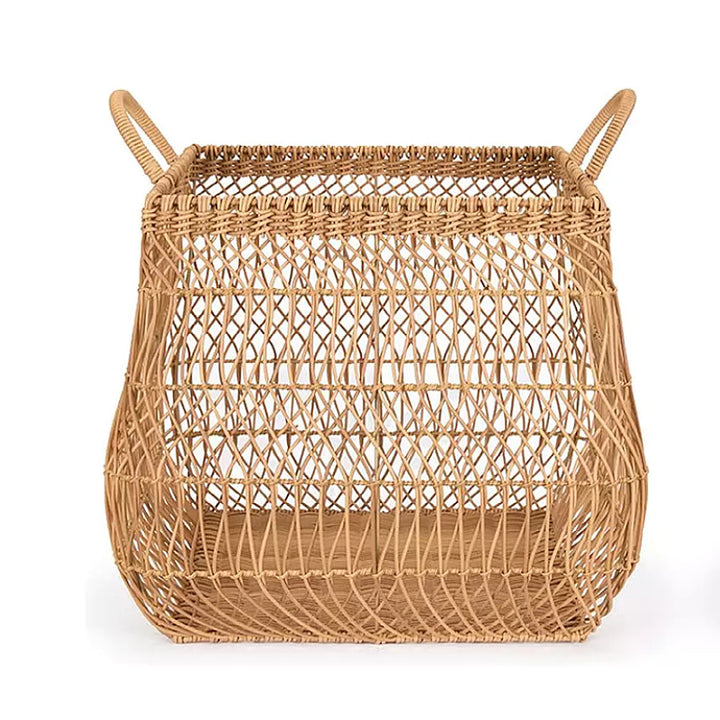 Handwoven Storage Basket with Open Design Bowlift