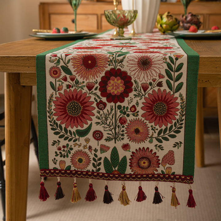 Vintage-Inspired Dining Table Runner