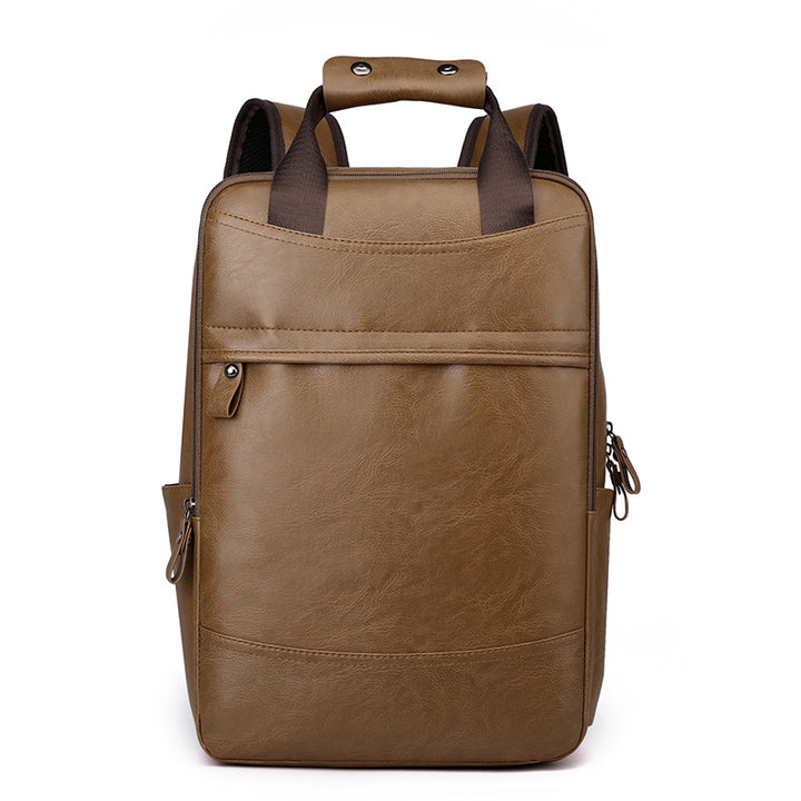 Professional Leather Laptop Backpack Bowlift