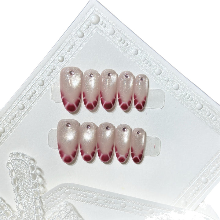 Elegant Gel Press-On Nail Set Bowlift