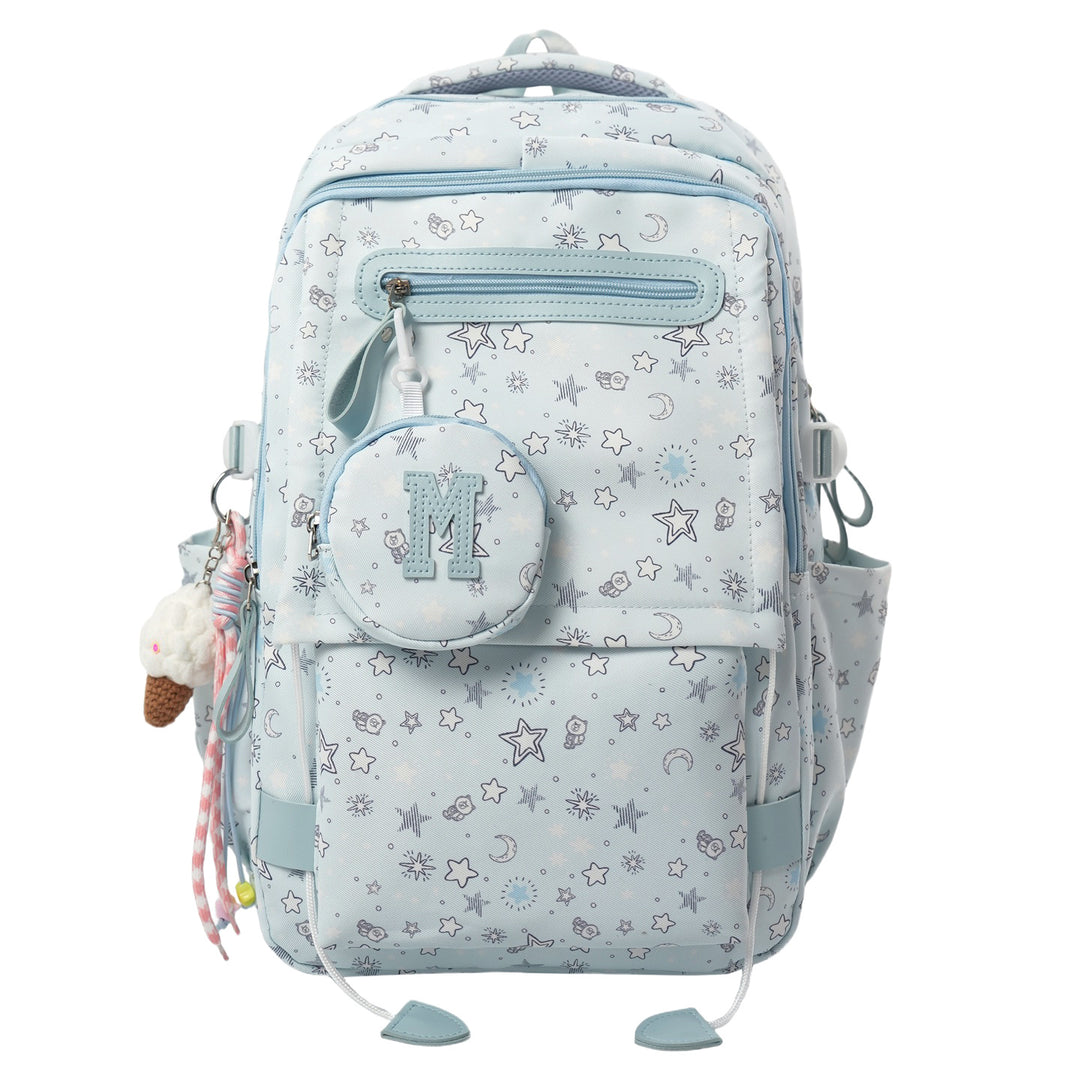 Whimsical Star-Patterned Backpack