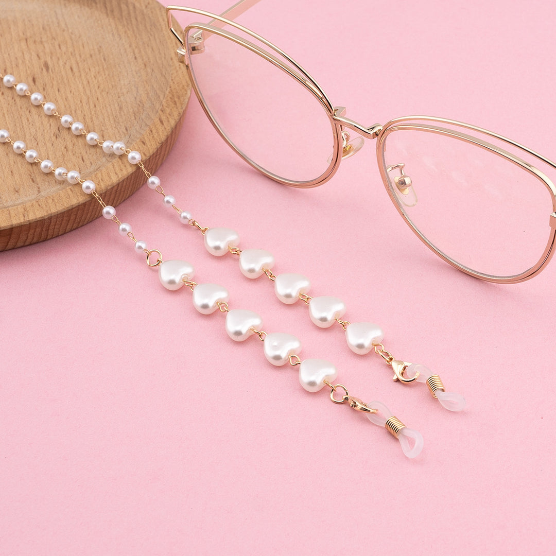 Decorative Heart-Shaped Eyewear Chain Bowlift