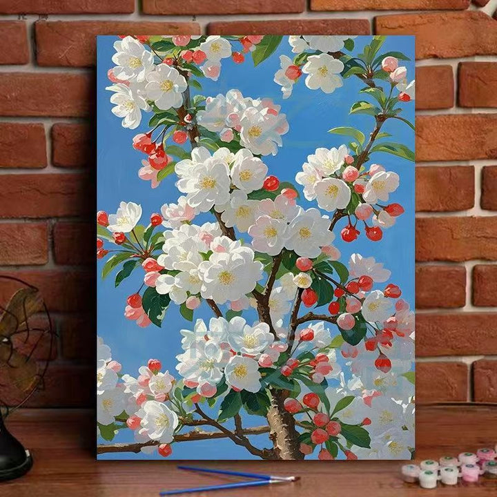 Floral Landscape Canvas Art Print Bowlift