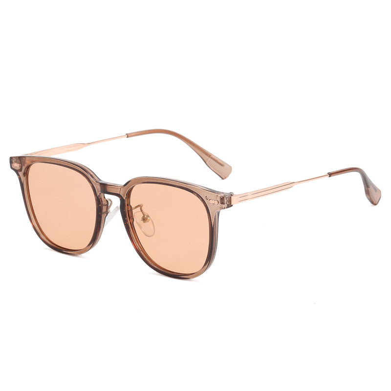 Women's clear rectangular glasses with delicate metal frame Bowlift