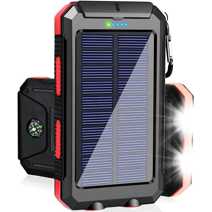 Solar Powerbank with Integrated LED Light and Compass Bowlift