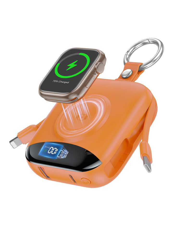 Portable Wireless Power Bank with Integrated LED Display Bowlift