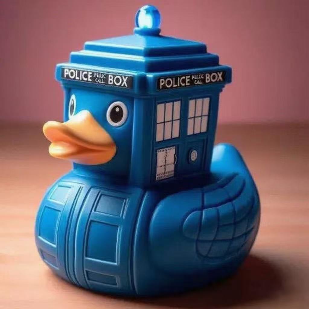 Playful rubber duck in police design Bowlift